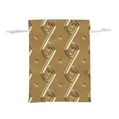 Gold Background 3d Lightweight Drawstring Pouch (m) by Mariart