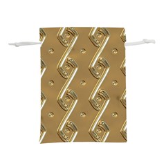 Gold Background 3d Lightweight Drawstring Pouch (l)