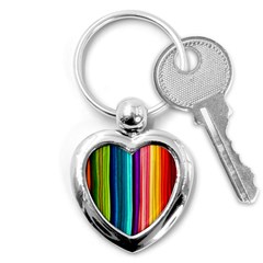 Colorful-57 Key Chain (heart) by ArtworkByPatrick