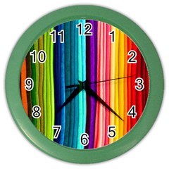 Colorful-57 Color Wall Clock by ArtworkByPatrick