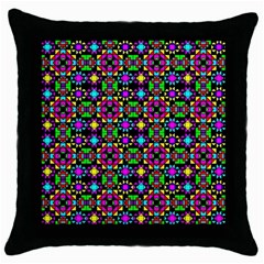 Colorful 58 Throw Pillow Case (black) by ArtworkByPatrick