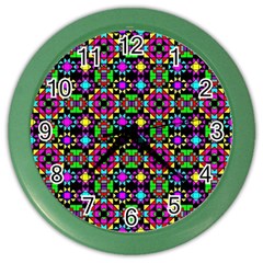 Colorful 58 Color Wall Clock by ArtworkByPatrick