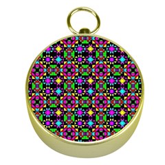 Colorful 58 Gold Compasses by ArtworkByPatrick