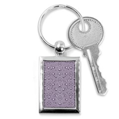 Baroque Pearls And Fauna Ornate Mandala Key Chain (rectangle) by pepitasart