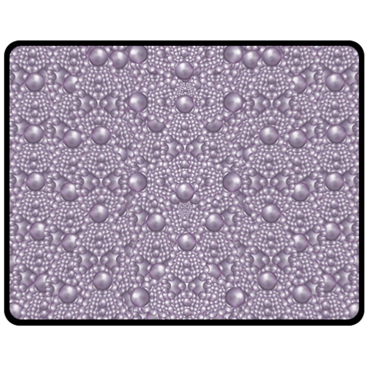 Baroque Pearls And Fauna Ornate Mandala Fleece Blanket (Medium) 