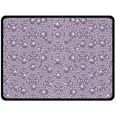 Baroque Pearls And Fauna Ornate Mandala Double Sided Fleece Blanket (large)  by pepitasart