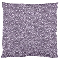 Baroque Pearls And Fauna Ornate Mandala Large Flano Cushion Case (two Sides) by pepitasart