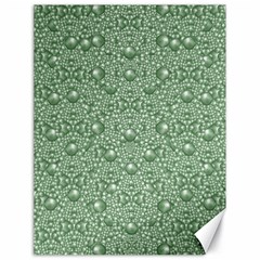 Baroque Green Pearls Ornate Bohemian Canvas 18  X 24  by pepitasart