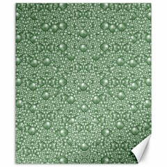 Baroque Green Pearls Ornate Bohemian Canvas 20  X 24  by pepitasart