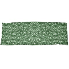 Baroque Green Pearls Ornate Bohemian Body Pillow Case (dakimakura) by pepitasart