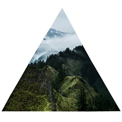 Green alps Wooden Puzzle Triangle