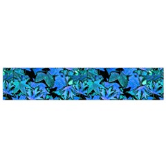 Fall Leaves Blue Small Flano Scarf by bloomingvinedesign