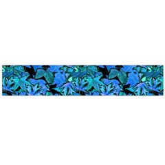 Fall Leaves Blue Large Flano Scarf  by bloomingvinedesign