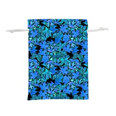 Fall Leaves Blue Lightweight Drawstring Pouch (m) by bloomingvinedesign