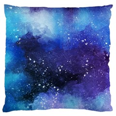 Blue space Large Flano Cushion Case (One Side)