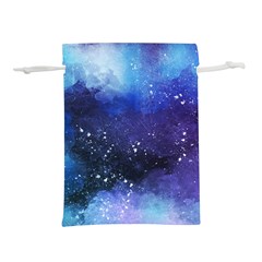 Blue space Lightweight Drawstring Pouch (L)