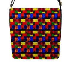 Colorful 59 Flap Closure Messenger Bag (L)