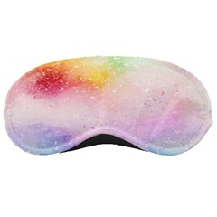 Rainbow painting drops Sleeping Mask