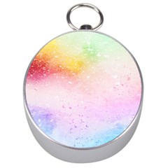 Rainbow painting drops Silver Compasses