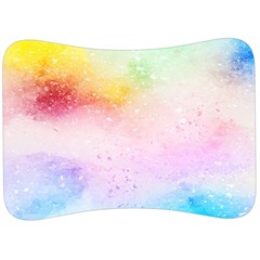 Rainbow painting drops Velour Seat Head Rest Cushion