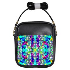 Colorful 60 Girls Sling Bag by ArtworkByPatrick