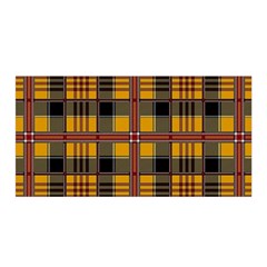 Plaid 5 Satin Wrap by ArtworkByPatrick