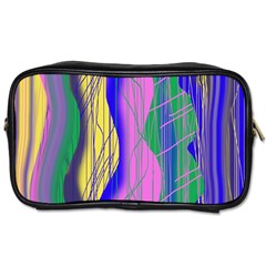 Wavy Scribble Abstract Toiletries Bag (two Sides) by bloomingvinedesign