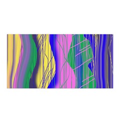 Wavy Scribble Abstract Satin Wrap by bloomingvinedesign