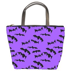 Bats Pattern Bucket Bag by bloomingvinedesign