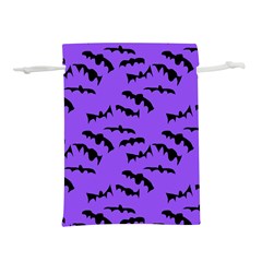 Bats Pattern Lightweight Drawstring Pouch (l) by bloomingvinedesign