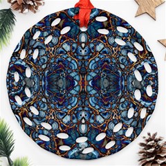 Colorful 64 Round Filigree Ornament (two Sides) by ArtworkByPatrick