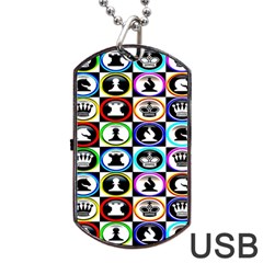 Chess Dog Tag Usb Flash (one Side) by ArtworkByPatrick