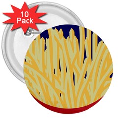 French Fries Potato Snacks Food 3  Buttons (10 Pack)  by Simbadda