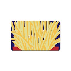 French Fries Potato Snacks Food Magnet (name Card) by Simbadda