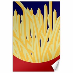 French Fries Potato Snacks Food Canvas 24  X 36  by Simbadda