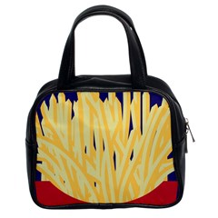 French Fries Potato Snacks Food Classic Handbag (two Sides) by Simbadda