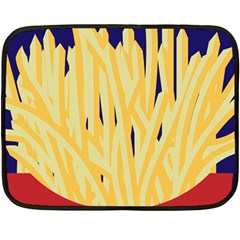 French Fries Potato Snacks Food Fleece Blanket (mini) by Simbadda