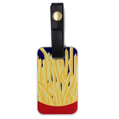 French Fries Potato Snacks Food Luggage Tag (one Side) by Simbadda