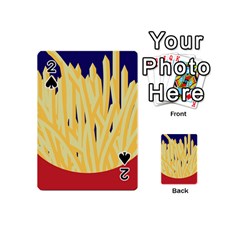 French Fries Potato Snacks Food Playing Cards 54 Designs (mini) by Simbadda