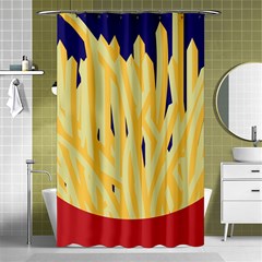 French Fries Potato Snacks Food Shower Curtain 48  X 72  (small)  by Simbadda