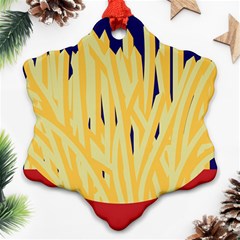 French Fries Potato Snacks Food Snowflake Ornament (two Sides) by Simbadda