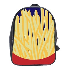 French Fries Potato Snacks Food School Bag (xl) by Simbadda