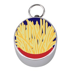 French Fries Potato Snacks Food Mini Silver Compasses by Simbadda