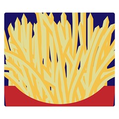 French Fries Potato Snacks Food Double Sided Flano Blanket (small)  by Simbadda