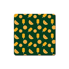 Ice Cream Pattern Background Design Square Magnet by Simbadda