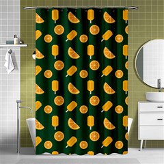 Ice Cream Pattern Background Design Shower Curtain 48  X 72  (small)  by Simbadda