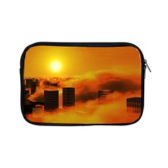 City Sun Clouds Smog Sky Yellow Apple Ipad Mini Zipper Cases by Simbadda