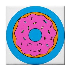 Donut Doughnut Dessert Clip Art Tile Coaster by Simbadda