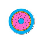 Donut Doughnut Dessert Clip Art Magnet 3  (Round) Front