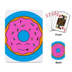 Donut Doughnut Dessert Clip Art Playing Cards Single Design (rectangle) by Simbadda